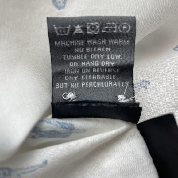 Slate & Stone Short Sleeve Button Up “Beach Girl” Shirt Print Cream-L - Picture 10 of 12